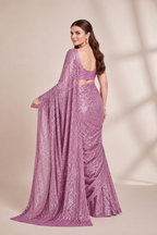 Sparkle Bollywood Georgette Saree with Bangalore Silk Blouse