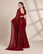 Sparkle Bollywood Georgette Saree with Bangalore Silk Blouse