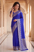 Lightweight Organic Banarasi Saree for Wedding Wear