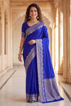 Lightweight Organic Banarasi Saree for Wedding Wear