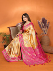 Marriage Special Banarasi Paithani Mustard Color Saree