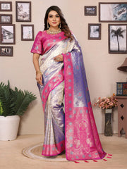 Marriage Special Banarasi Paithani Purple Color Saree