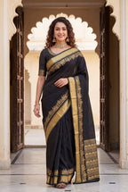 Lightweight Organic Banarasi Saree for Wedding Wear