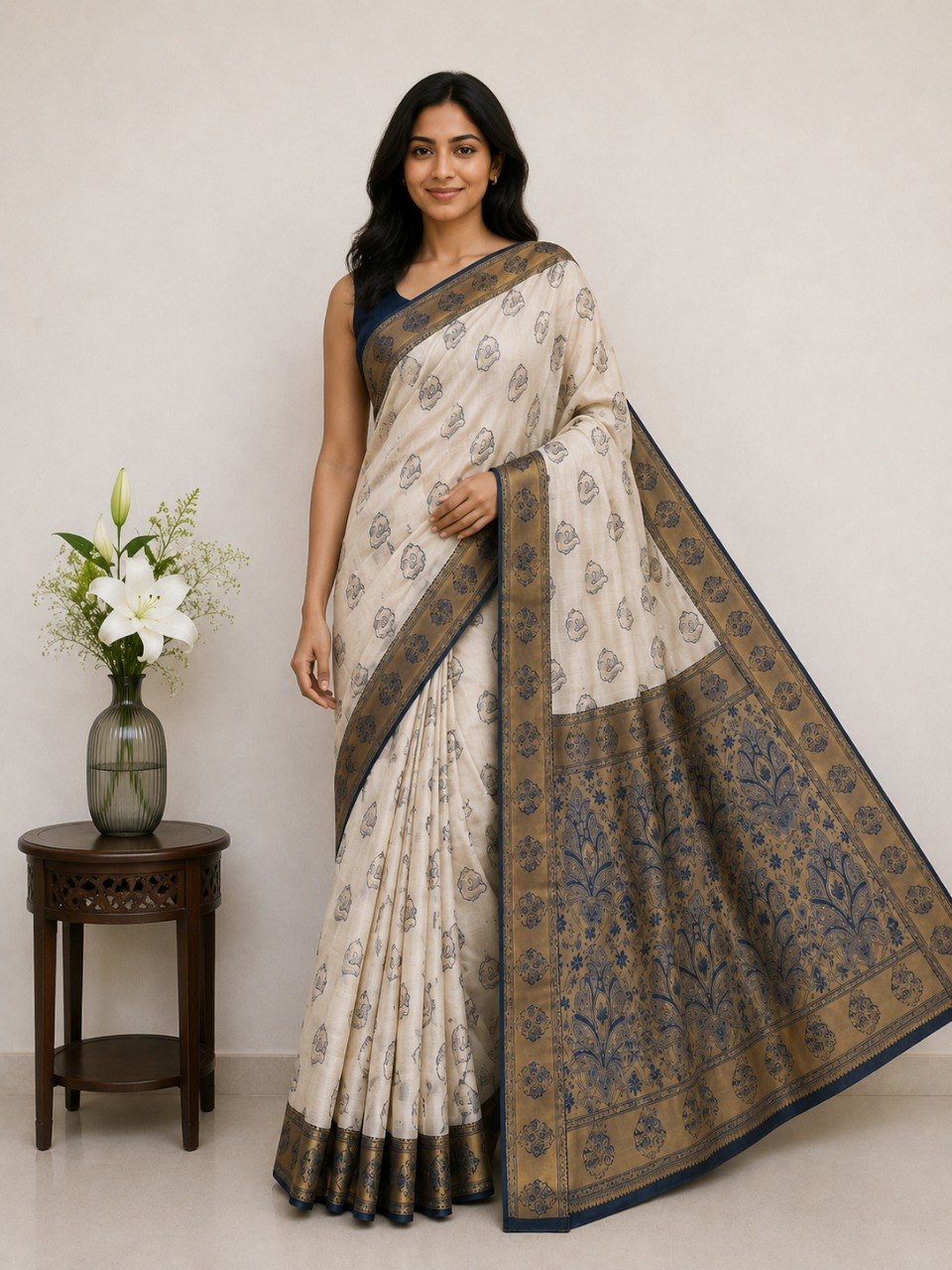 Royal Amethyst Zari Saree